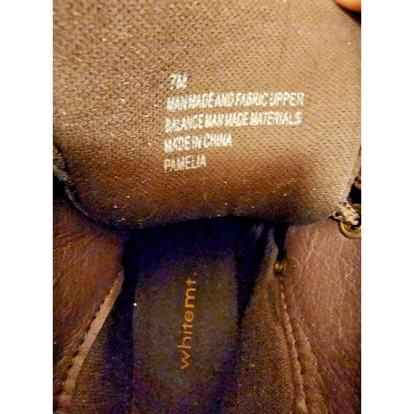 Cliffs by White Mountain Pamelia Brown Fall Lace Up Ankle Boots Women’s Size 7M - Picture 6 of 10